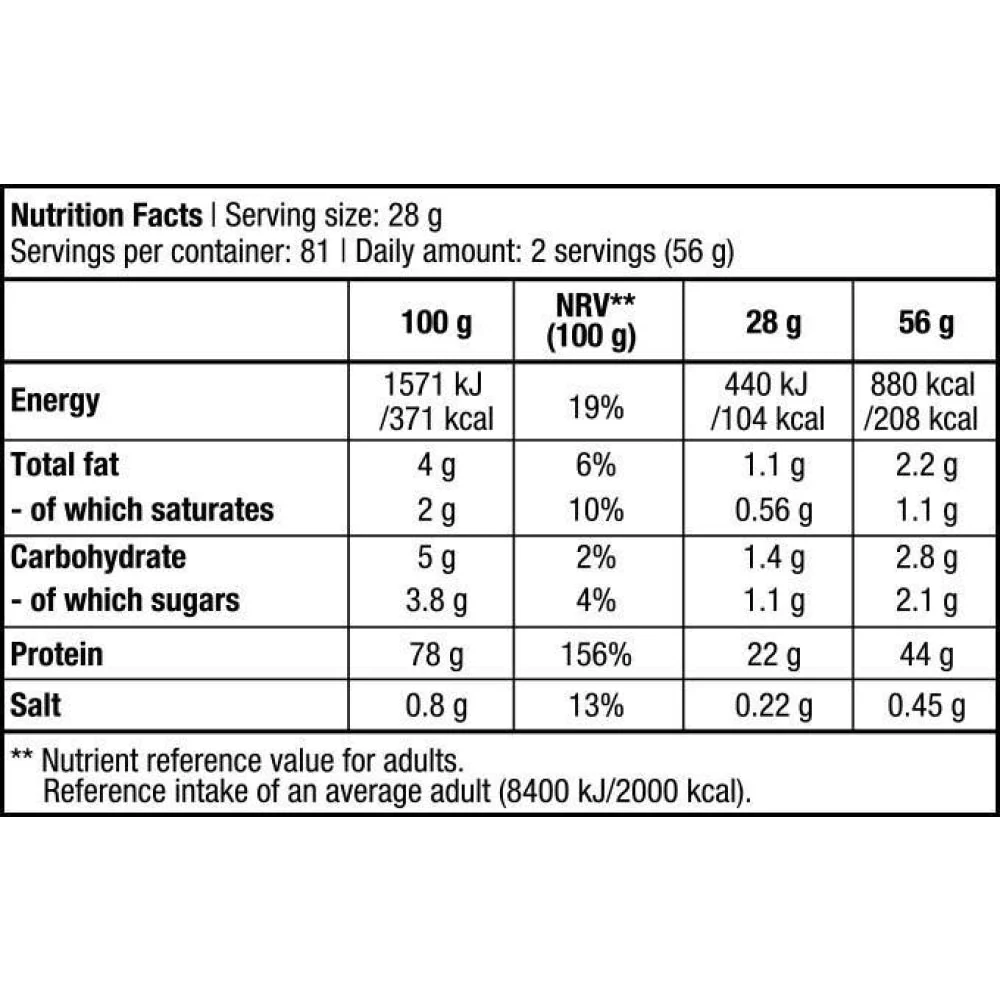 100% Pure Whey 1 Kg Fresa - Image 2