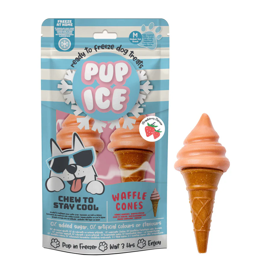 2 Helados Snack Pup Ice Cucurucho De Fresa 2 X 110g