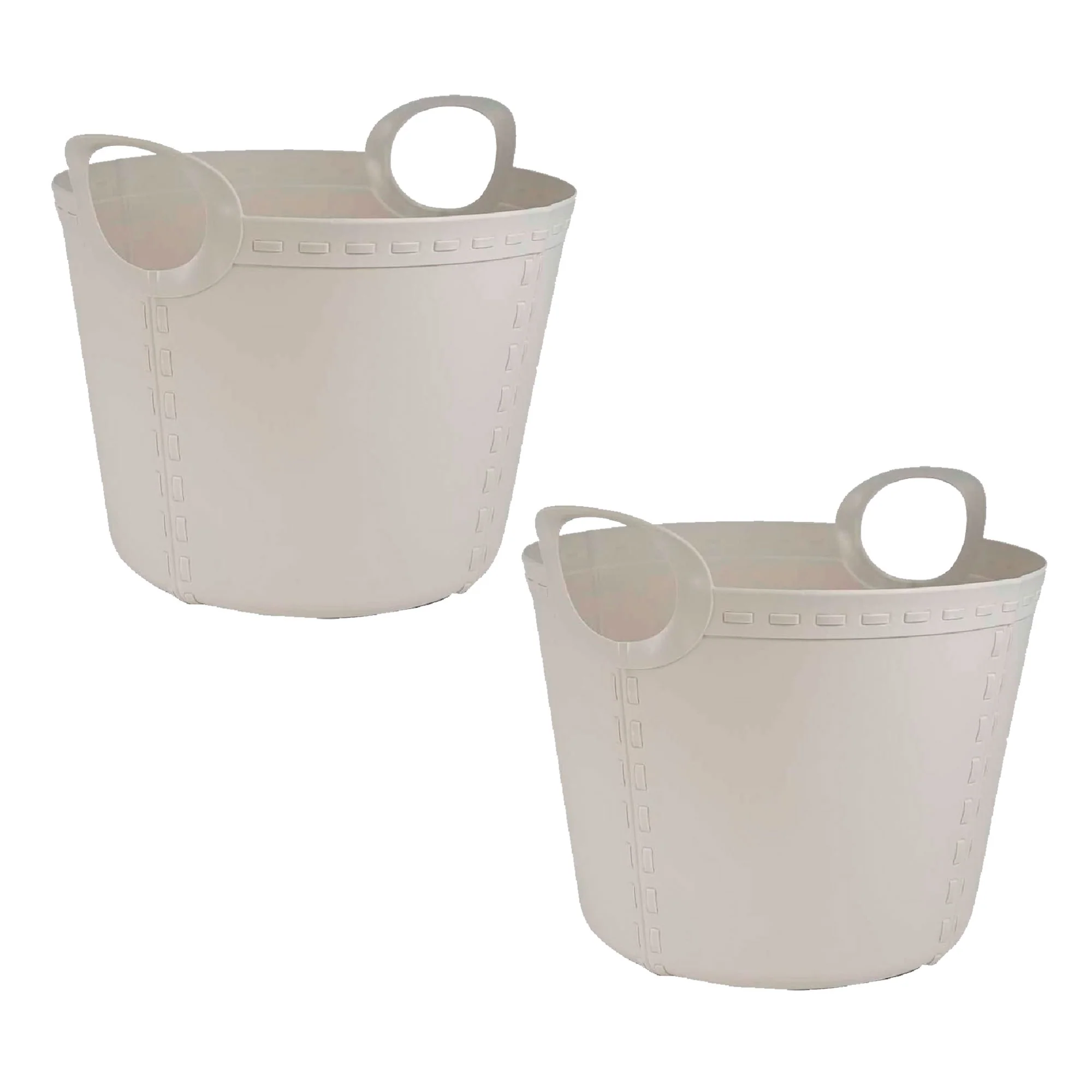 2x Life Story Cesto Craft Small 15l Light Grey