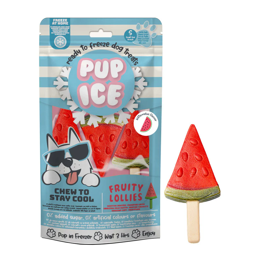 3 Helados Snack Pup Ice Forma Y Sabor Sandía 2 X 90g