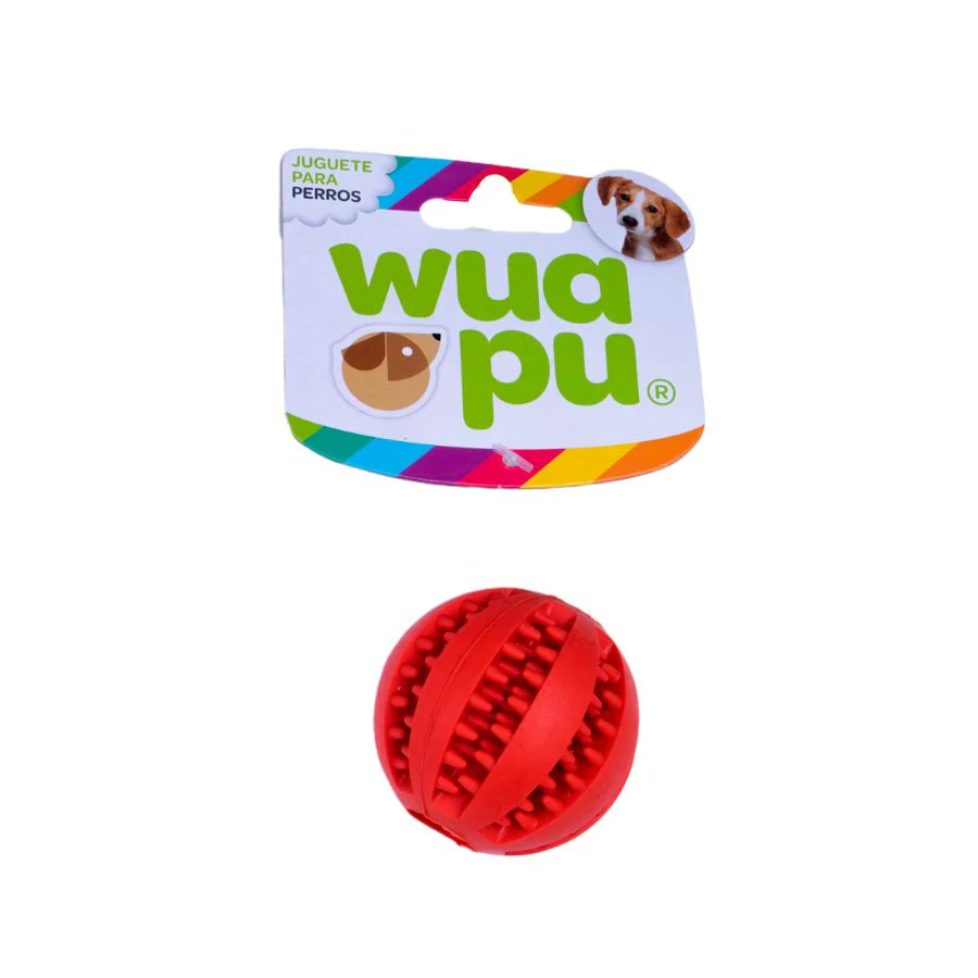 3 Pelotas Para Perro Dental De 5cm En Colores Surtidos, Con Estrias Y Hueco Interior Para Premios