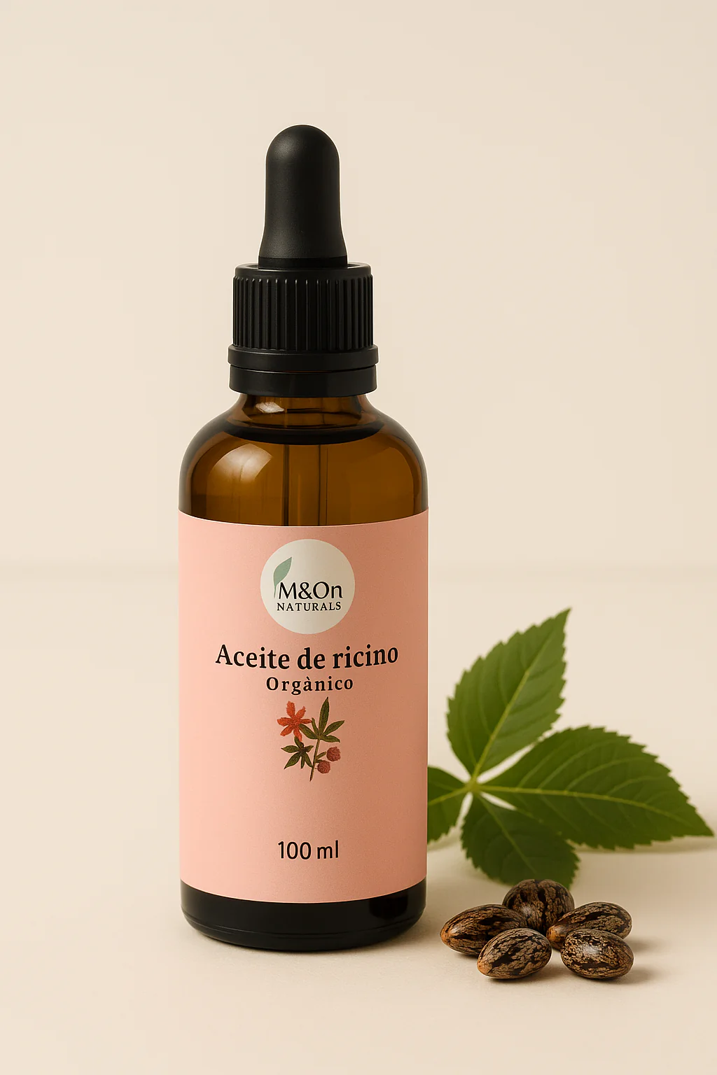 Aceite De Ricino Orgánico 100 Ml | Nutrición Para Cabello, Pestañas Y Cejas | M&on Naturals - Image 2