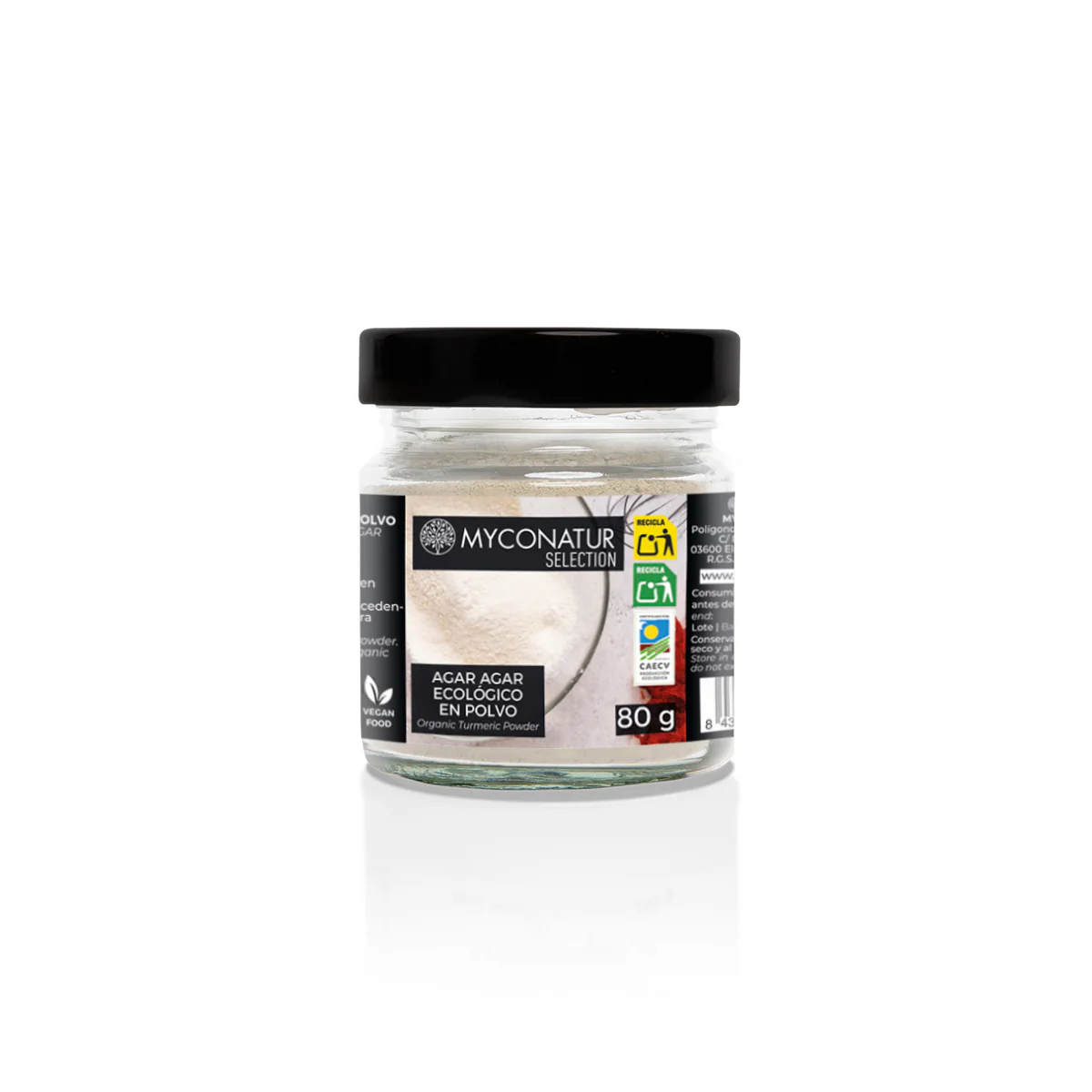 Agar Agar Ecológico En Polvo Myconatur 80g