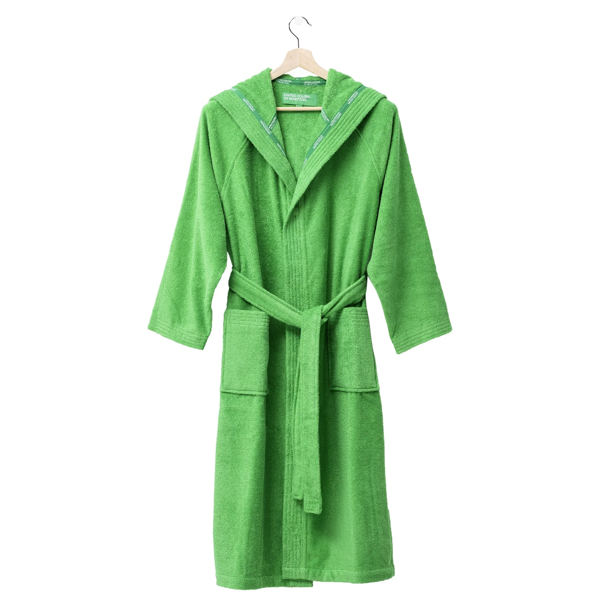 Albornoz Con Capucha L/xl 360gsm 100% Algodón Verde Rainbow - Image 3