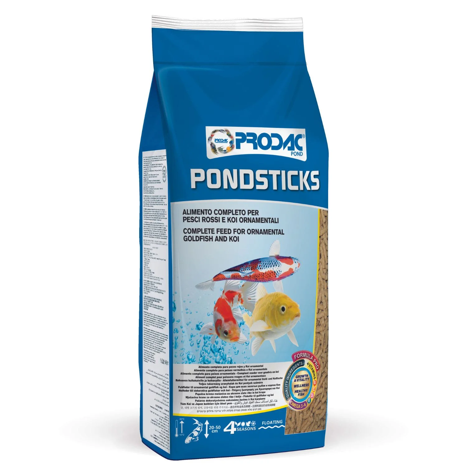 Alimento Para Peces Medianos Y Grandes De Estanque Pondsticks 1 Kg