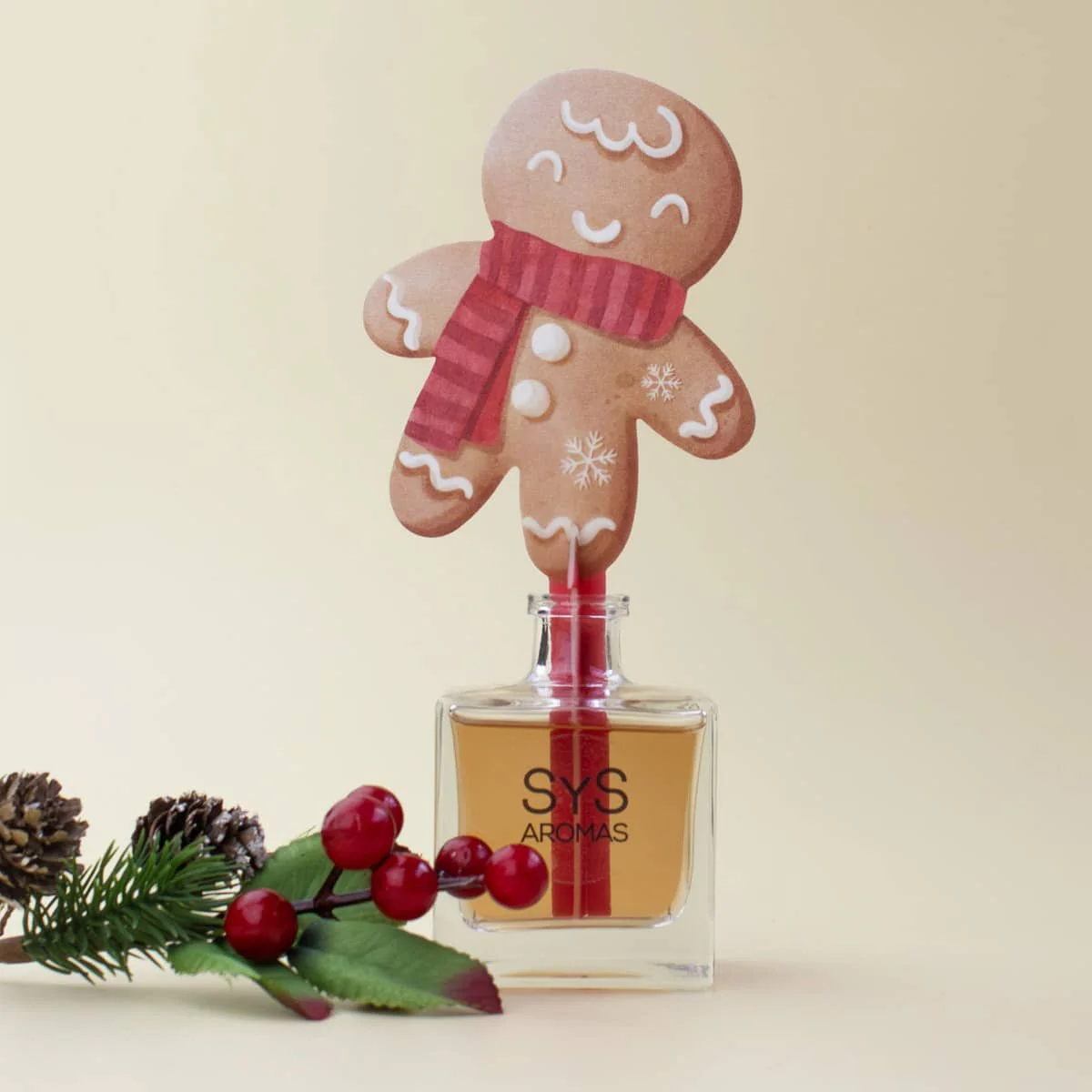 Ambientador Difusor Galleta Navidad Canela y Jengibre 90 ml SYS Aromas | Mikado Aromático | Fragancia Navideña - Image 3