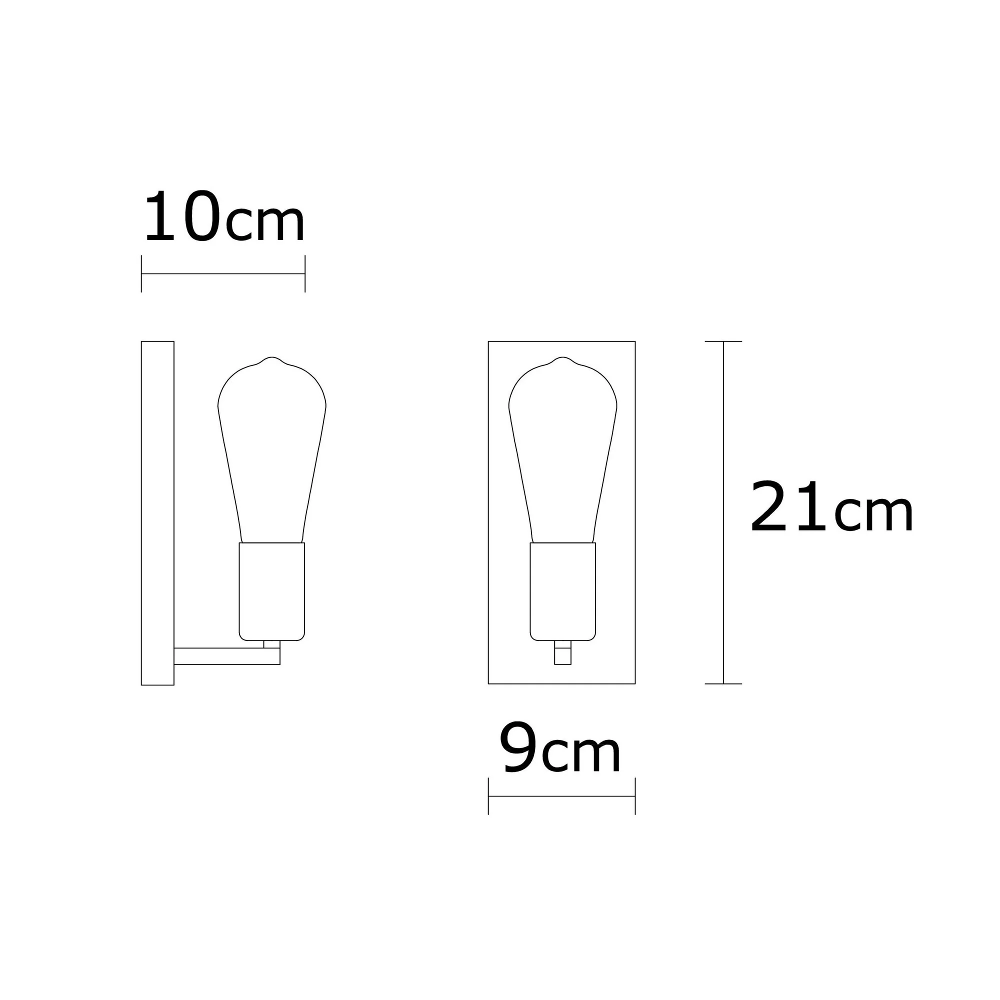 Aplique De Pared, Hierro , Blanco, 9x10x21, Casquillo 3 X E 27 Max 40 W - Image 2