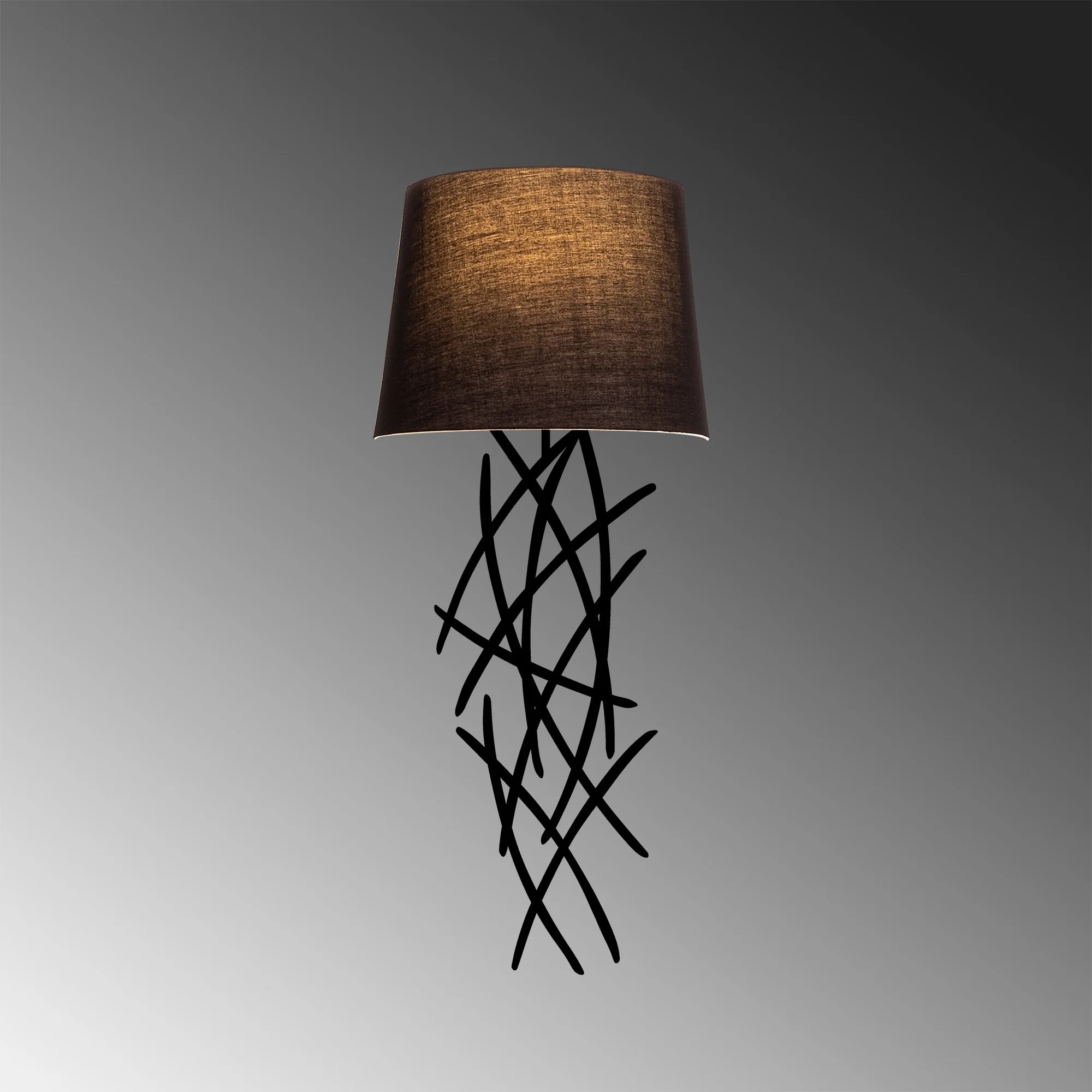 Aplique De Pared, Hierro , Negro, 15x28x72, Casquillo E 27 Max 40 W - Image 5