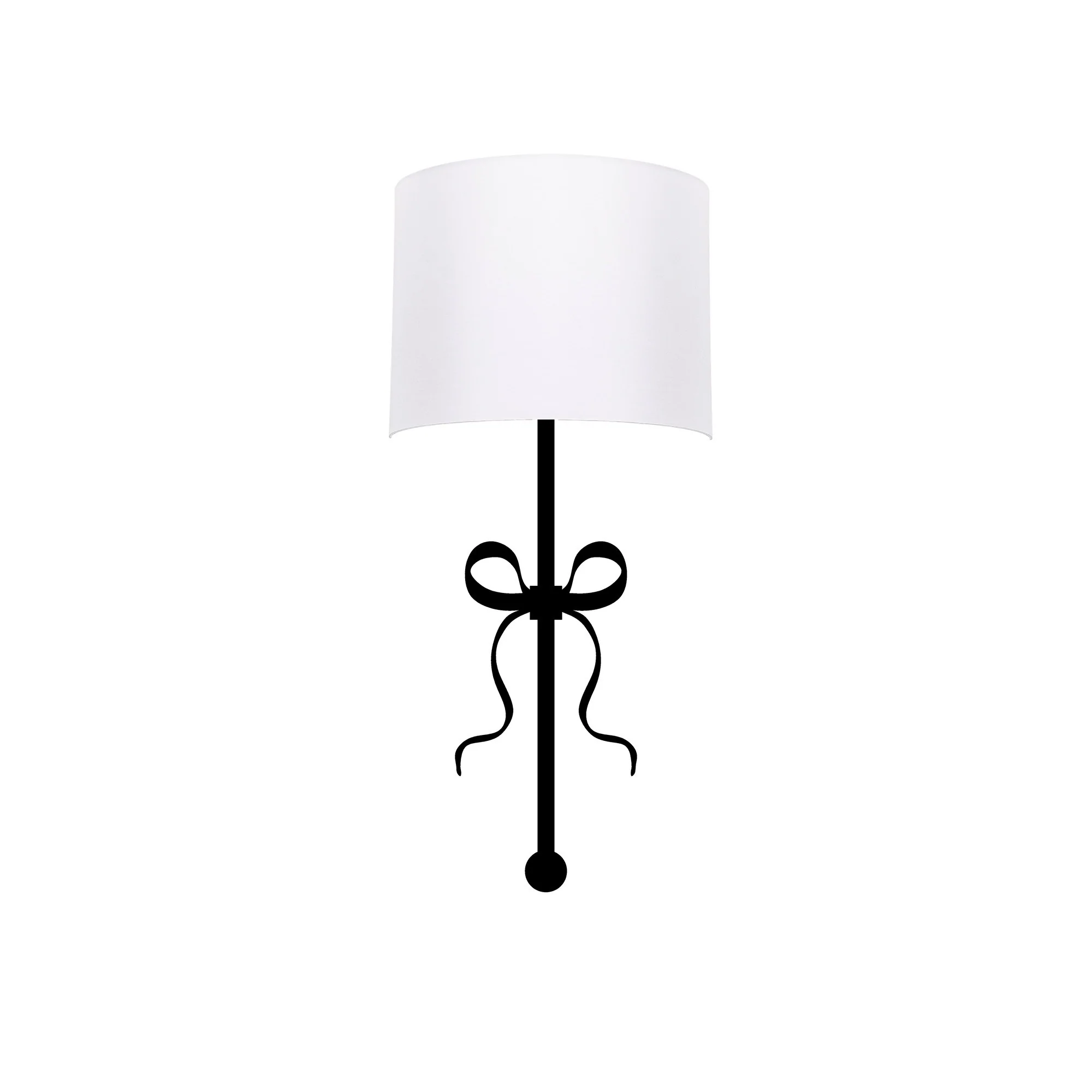 Aplique De Pared, Metal , Blanco negro, 15x28x57, Casquillo E 27 Max 40 W