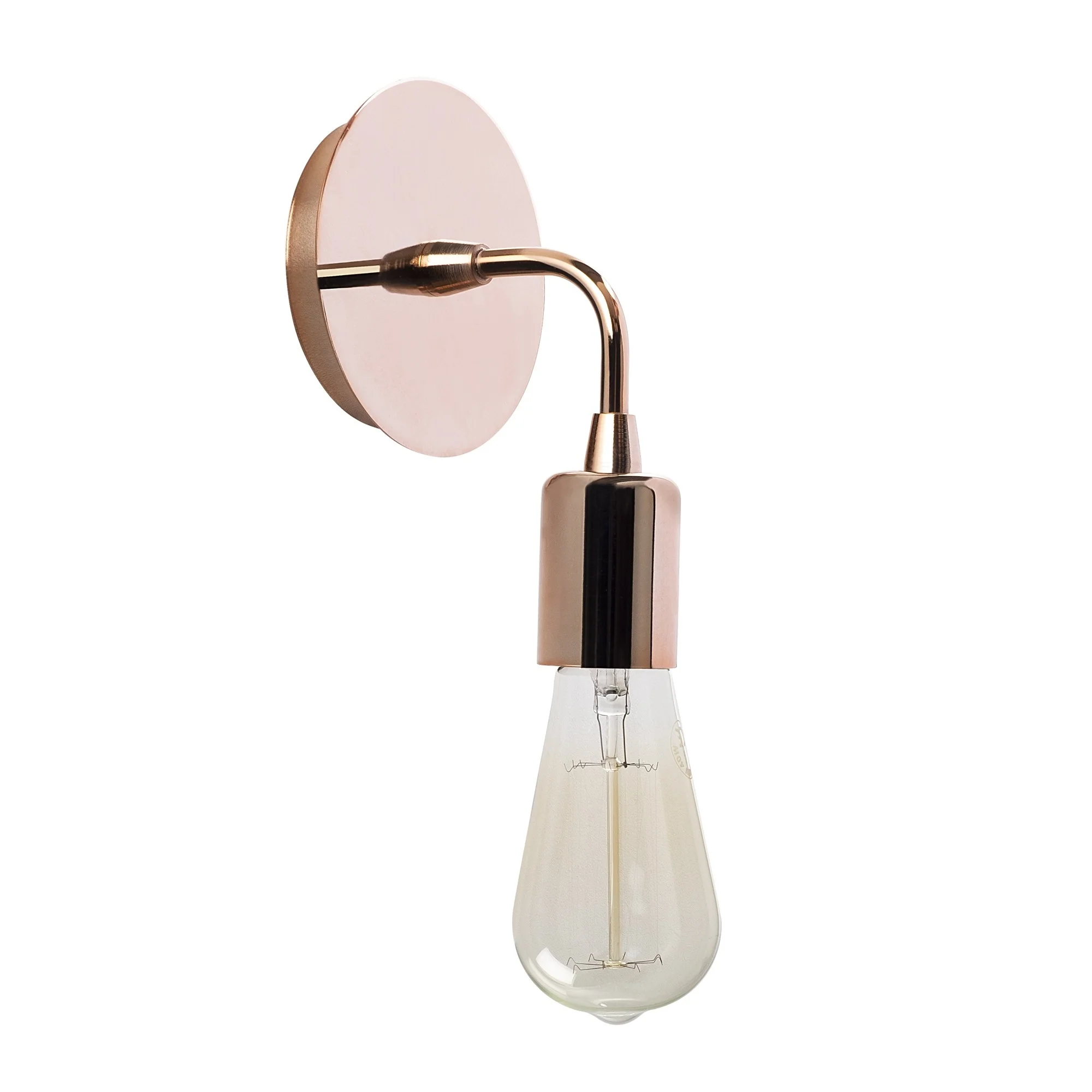 Aplique De Pared, Metal , Cobre, 12x12x20, Casquillo E 27 Max 40 W - Image 3