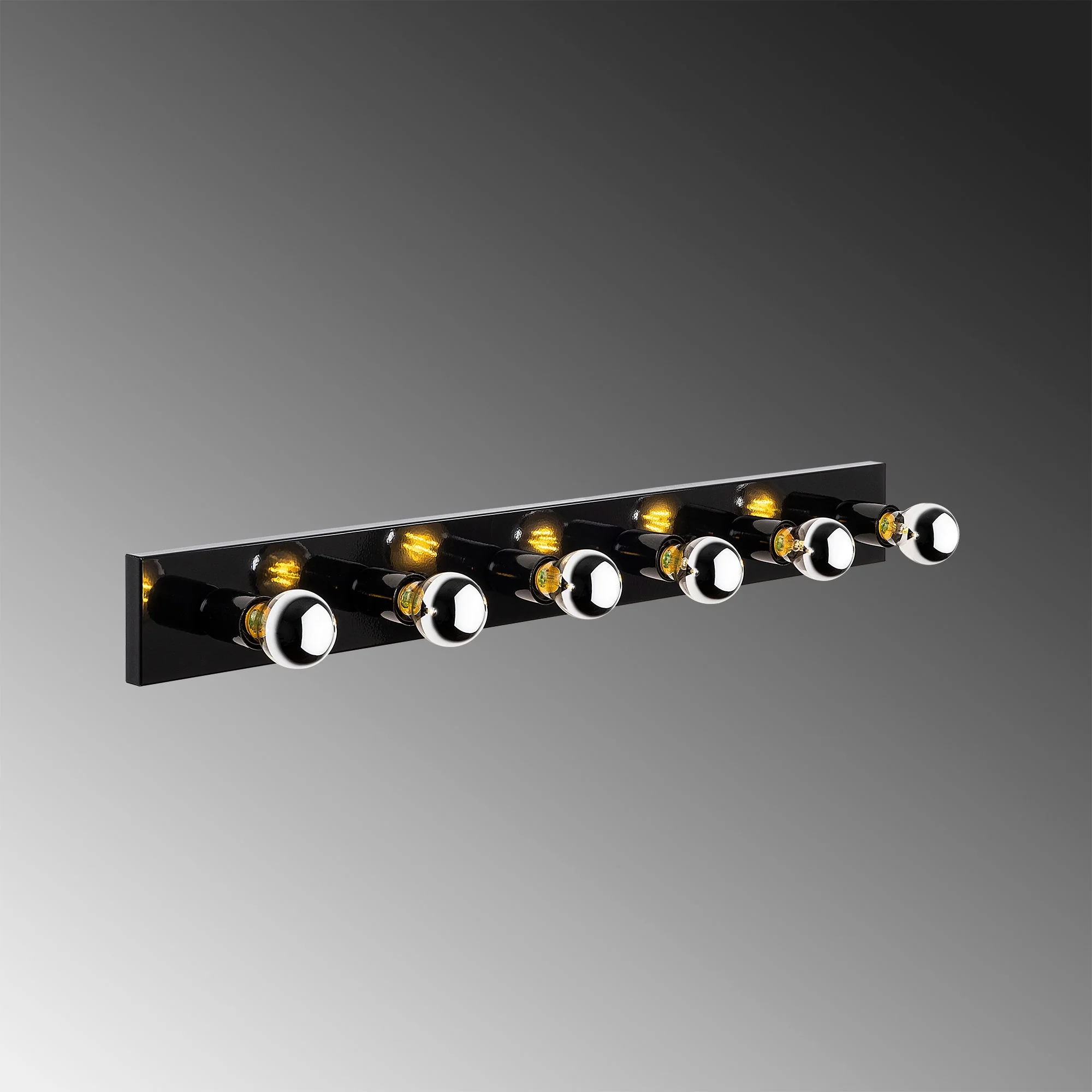 Aplique De Pared, Metal , Negro, 10x10x91, Casquillo 6 X E27 Max 40 W - Image 3