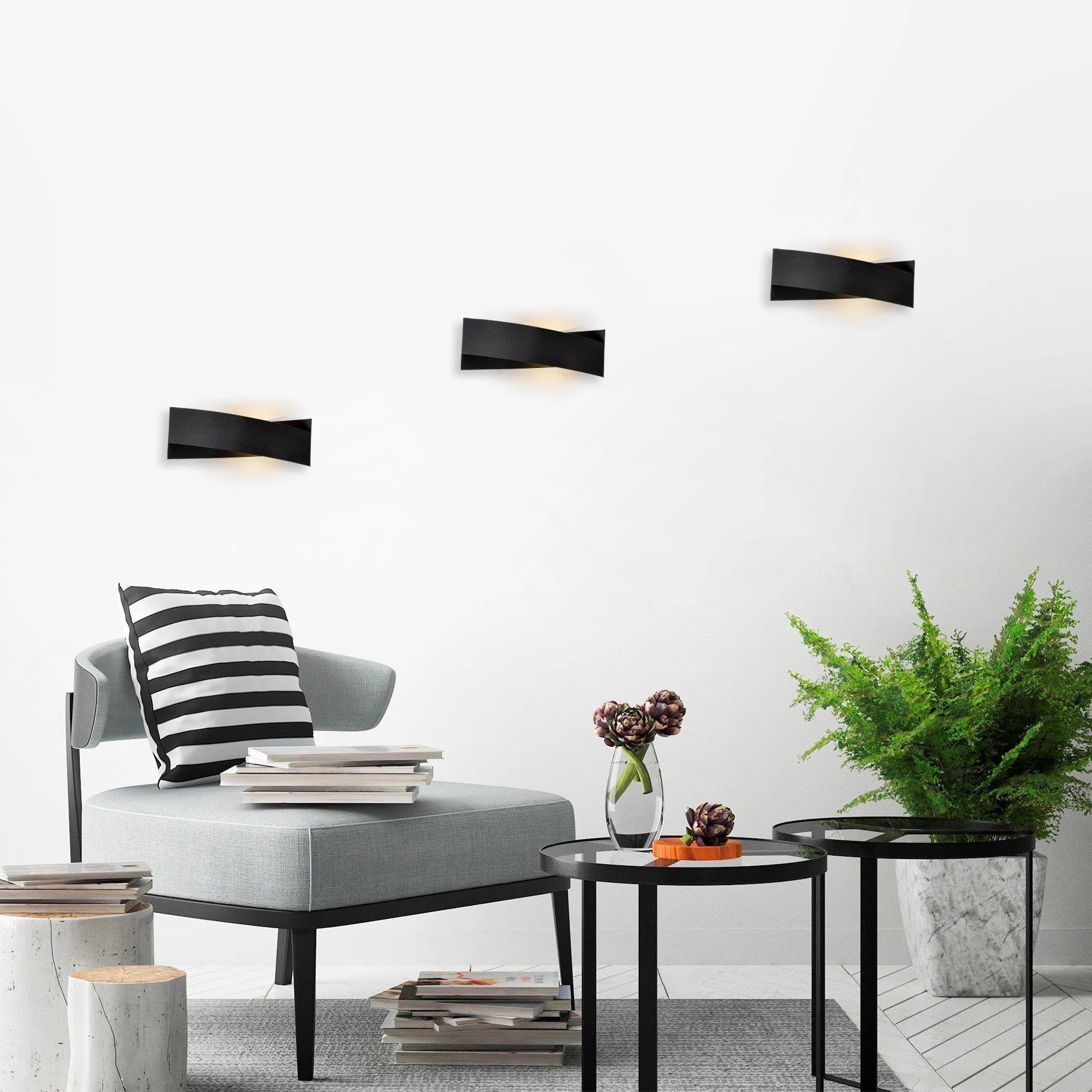 Aplique De Pared, Metal , Negro, 31x10x11, Casquillo 1 X G9 - Image 4