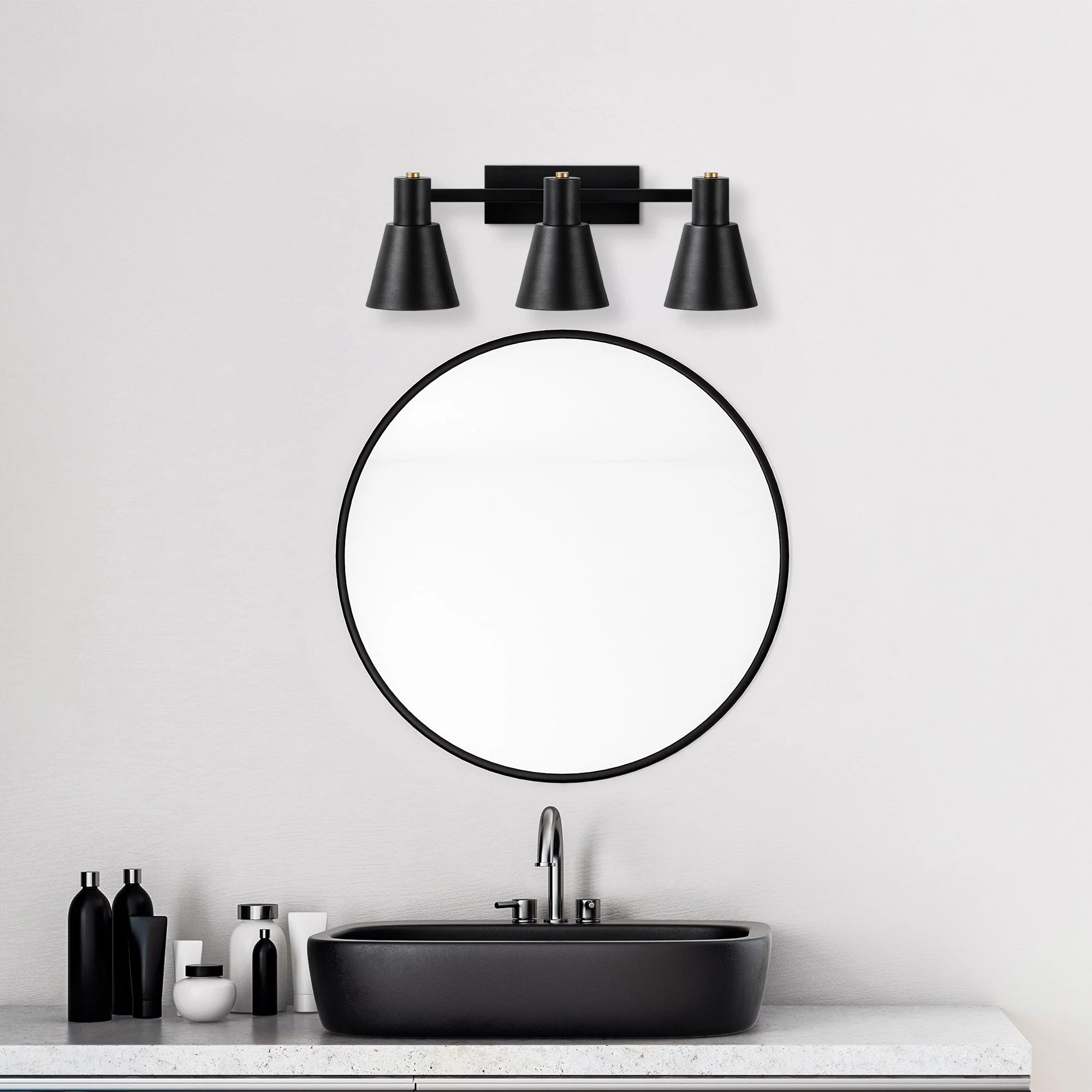 Aplique De Pared, Metal , Negro, 60x21x21, Casquillo 3 X E27 Max 40 W - Image 5