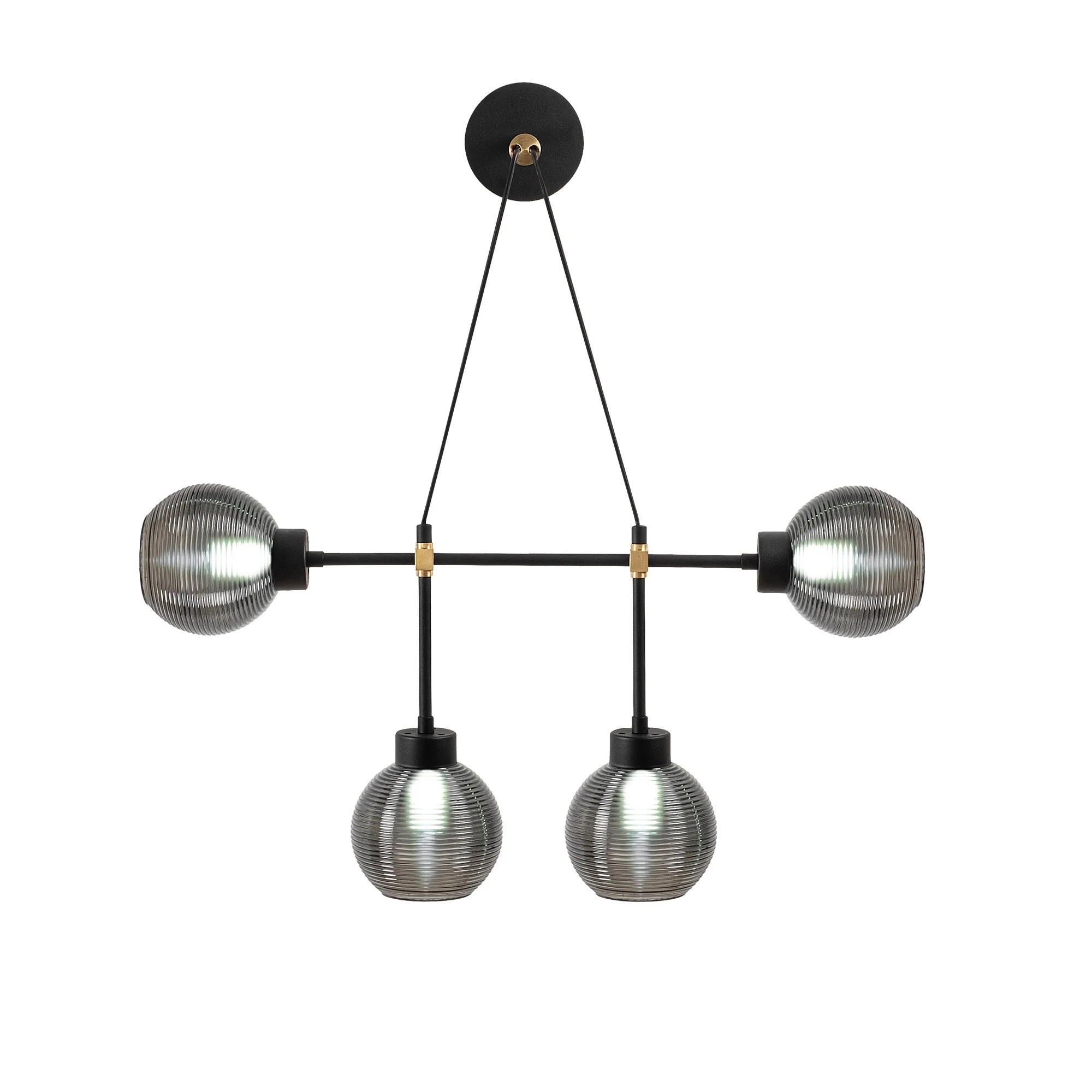 Aplique De Pared, Metal , Negro humo, 78x15x65, Casquillo E 27 Max 40 W