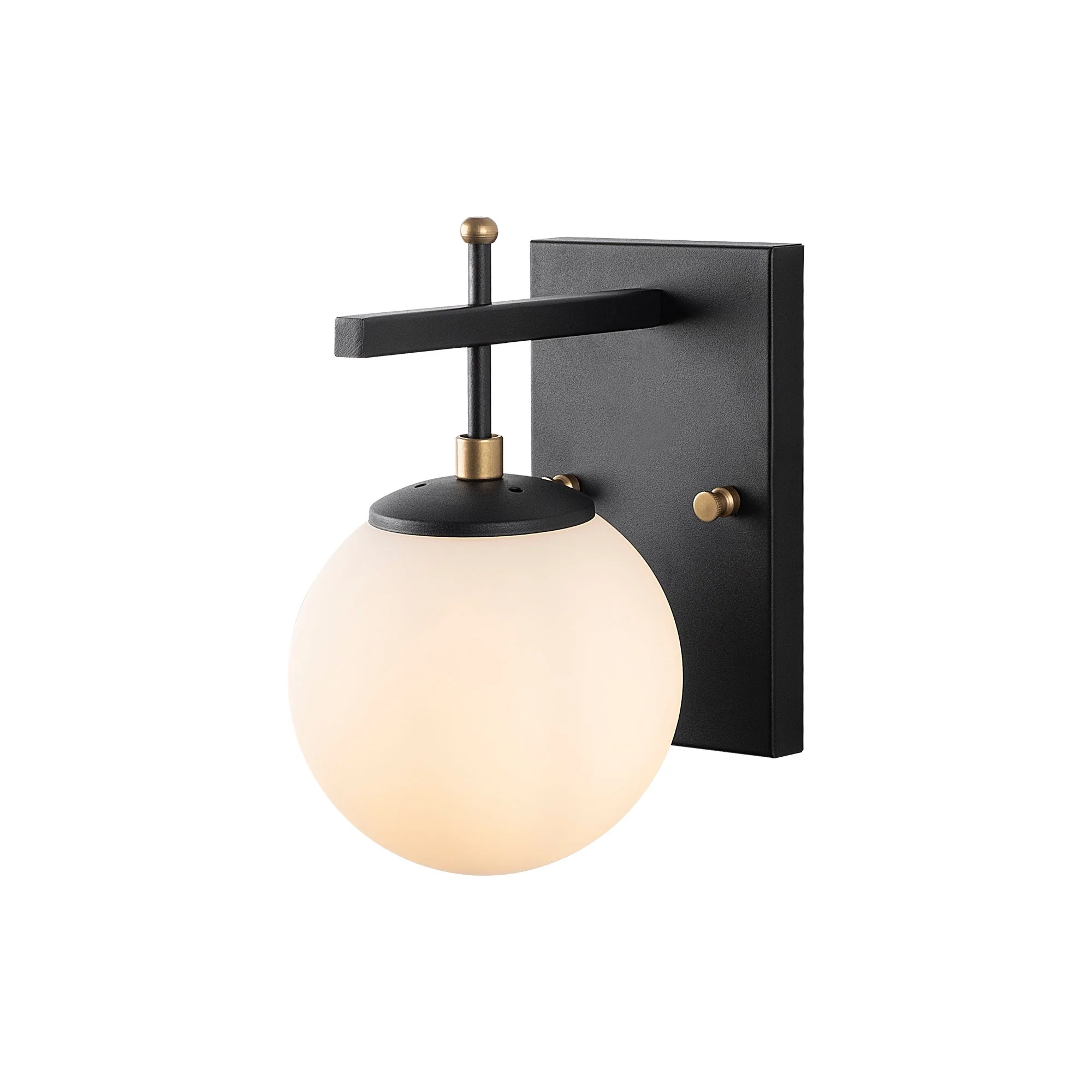 Aplique De Pared Pantalla Blanca, Metal , Negro, 15x20x15, Casquillo E14 Max 40 W - Image 3