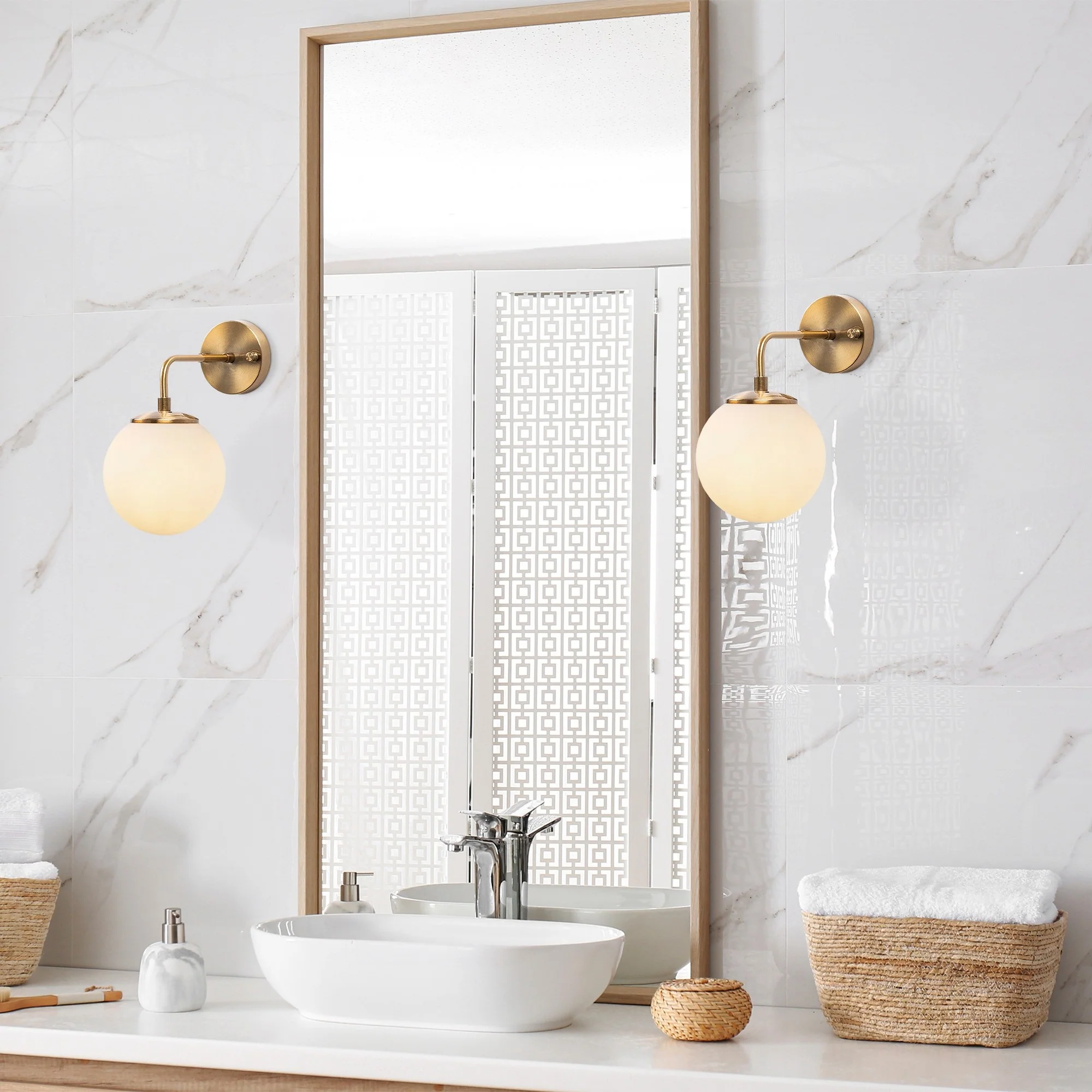 Aplique De Pared Pantalla Blanca, Metal , Vintage, 15x27x25, Casquillo E14 Max 40 W - Image 4