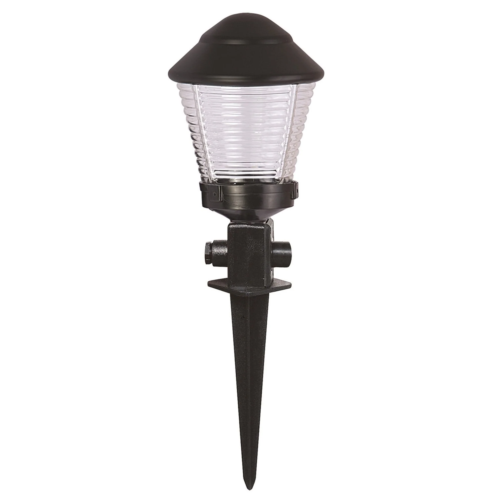 Aplique De Pared Pantalla Faro Para Exterior, Abs , Negro, 20x20x52, Casquillo E 27 Max 60 W