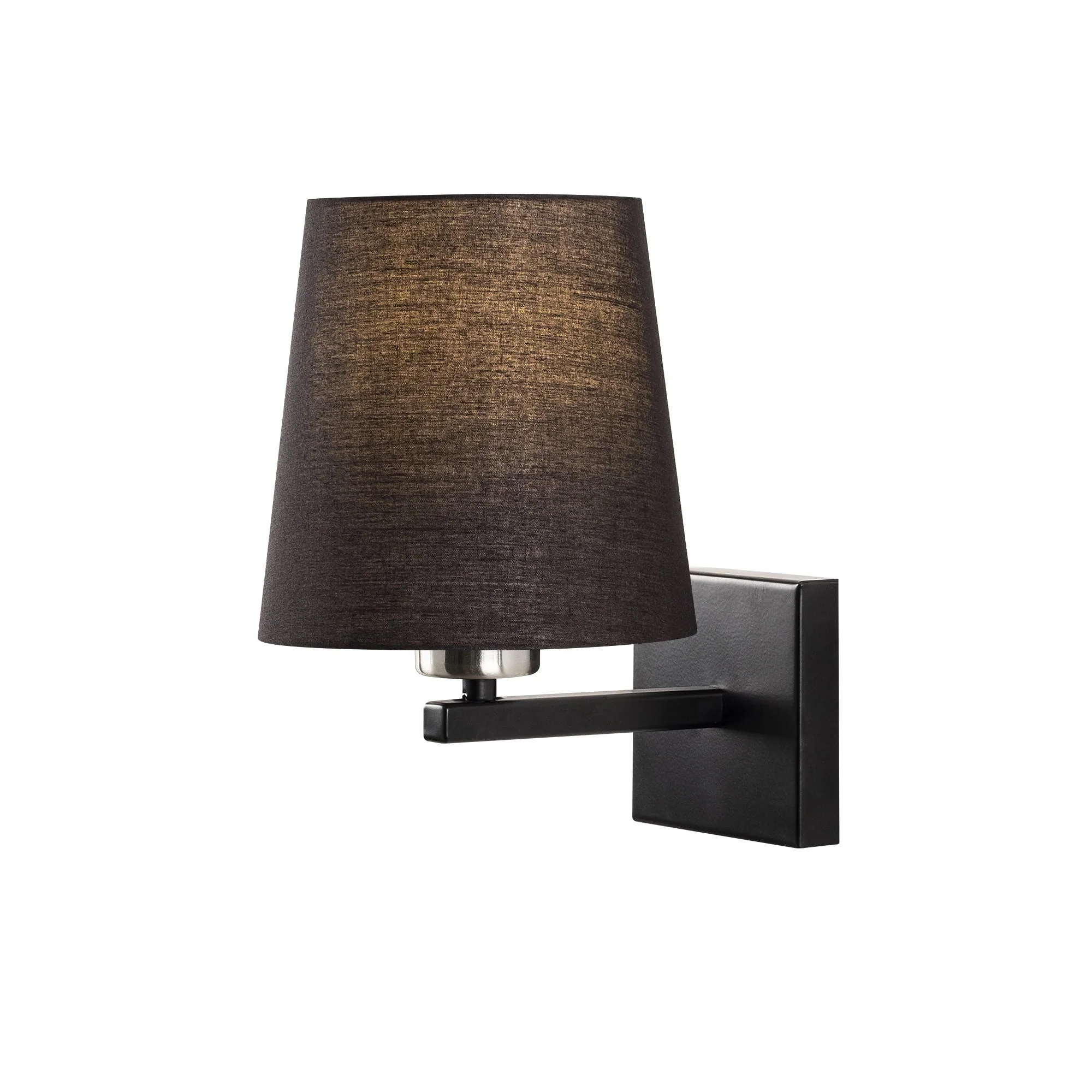 Aplique De Pared Pantalla Negra, Metal, 18x24x30, Casquillo E 27 Max 40 W - Image 3