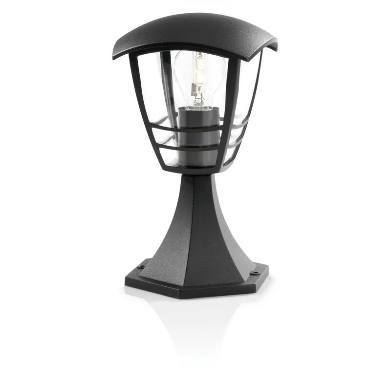 Aplique Exterior Sobremuro1x60w Negro Mod. Creek Philips