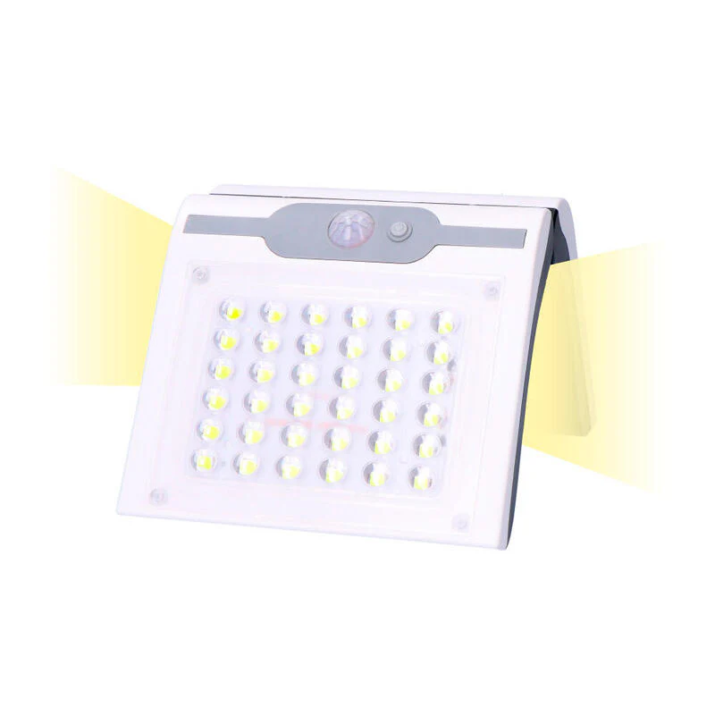 Aplique Solar 2w 220lm 6.500k Con Sensor Color Blanco Edm