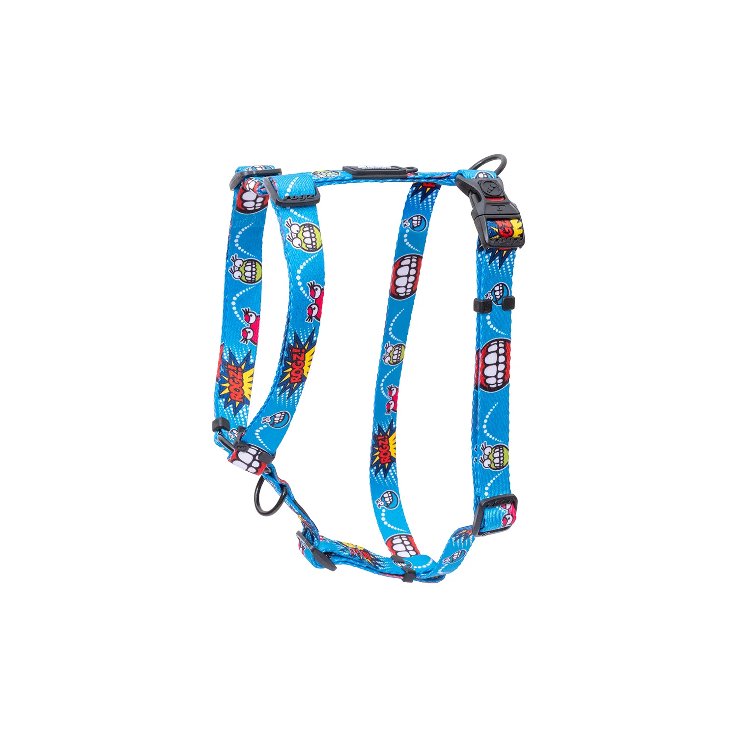 Arnés Para Perro, Modelo Fusion De Rogz, Estampado Comic Azul. Talla Xl (39-64kg)