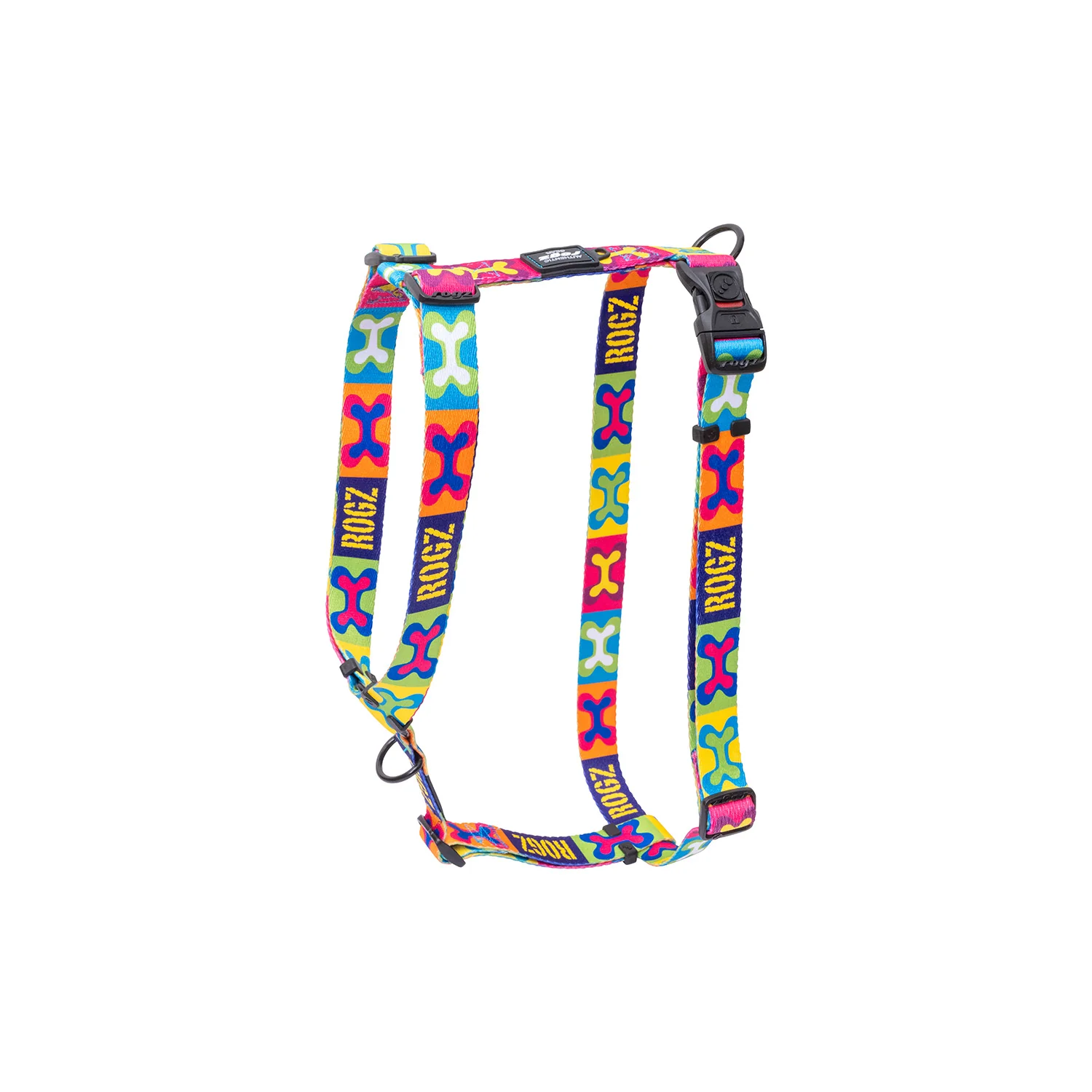 Arnés Para Perro, Modelo Fusion De Rogz, Estampado Pop Art. Talla L (21-40kg)