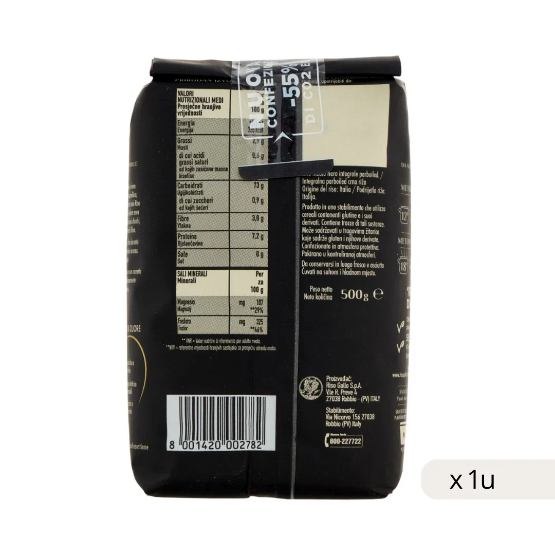 Arroz Negro 100% Integral Gallo 500g - Image 2
