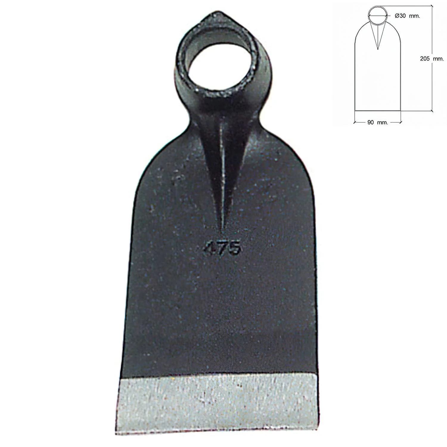 Azada Forjada Sin Mango 207/ 450 Gramos