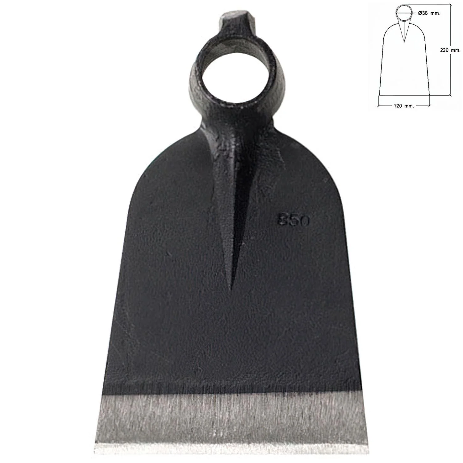Azada Forjada Sin Mango 219 / 660 Gramos