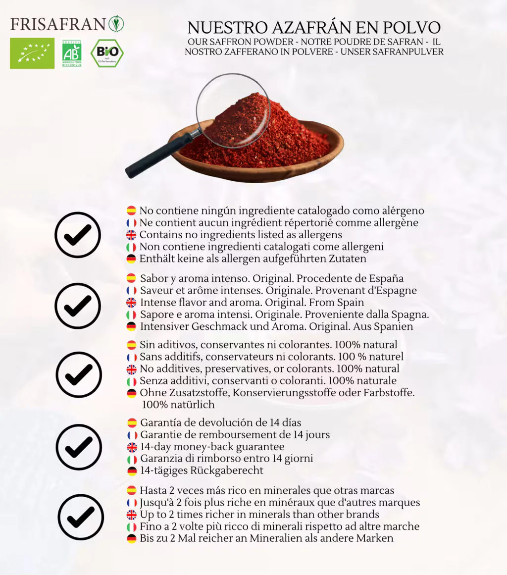 Azafrán En Polvo - Calidad Y Sabor | Frisafran 2 G - Image 4