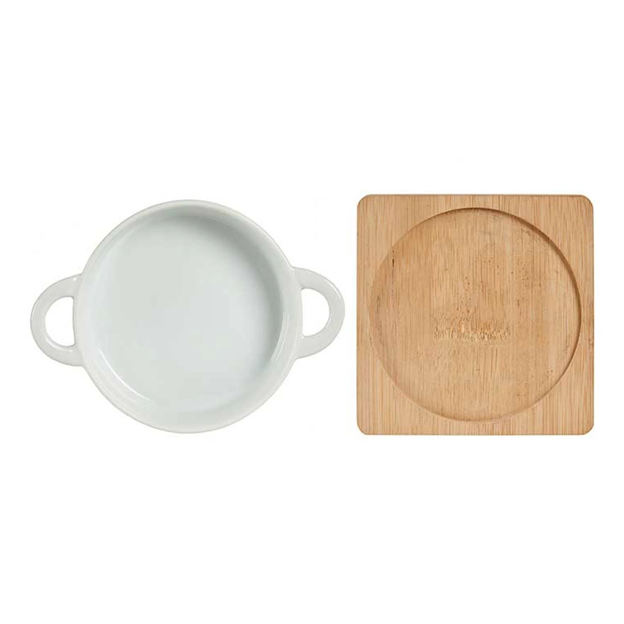 Bandeja Redonda Con Base Bambu 12,5cm Colección Vessia - Image 3