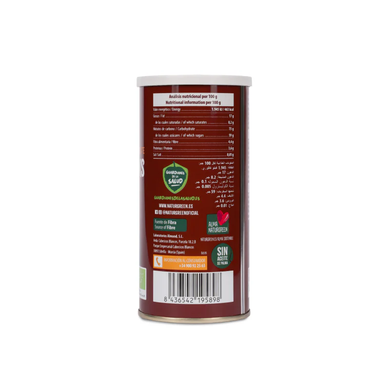Barquillos Rellenos de Chocolate Bio NaturGreen 140 g - Image 2