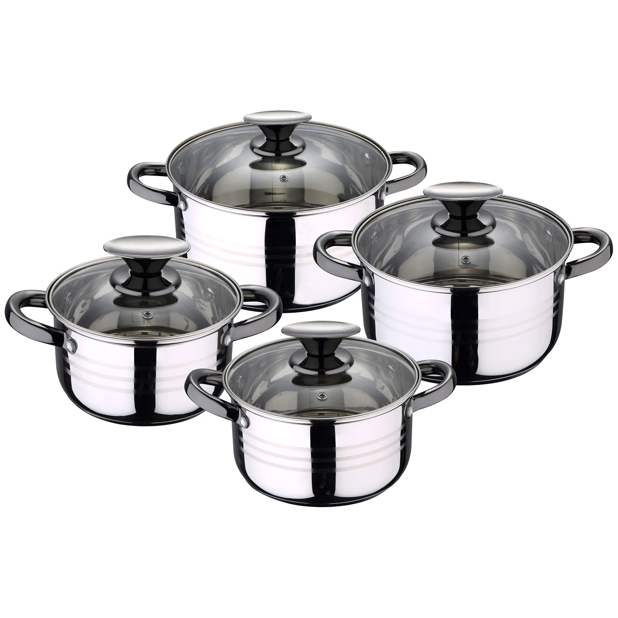 Bateria 8pc Acero Inoxidable Apta Para Inducción Colección San Ignacio Premiudina