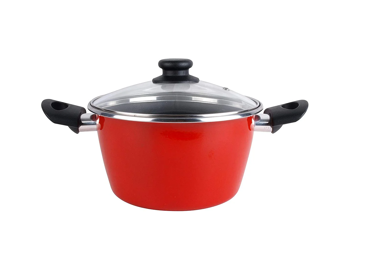 Batería De Cocina 5 Piezas, Inducción, Antiadherente, Libre Pfoa, Acero Vitrificado, Libre Pfoa Magefesa Grana, Rojo - Image 4