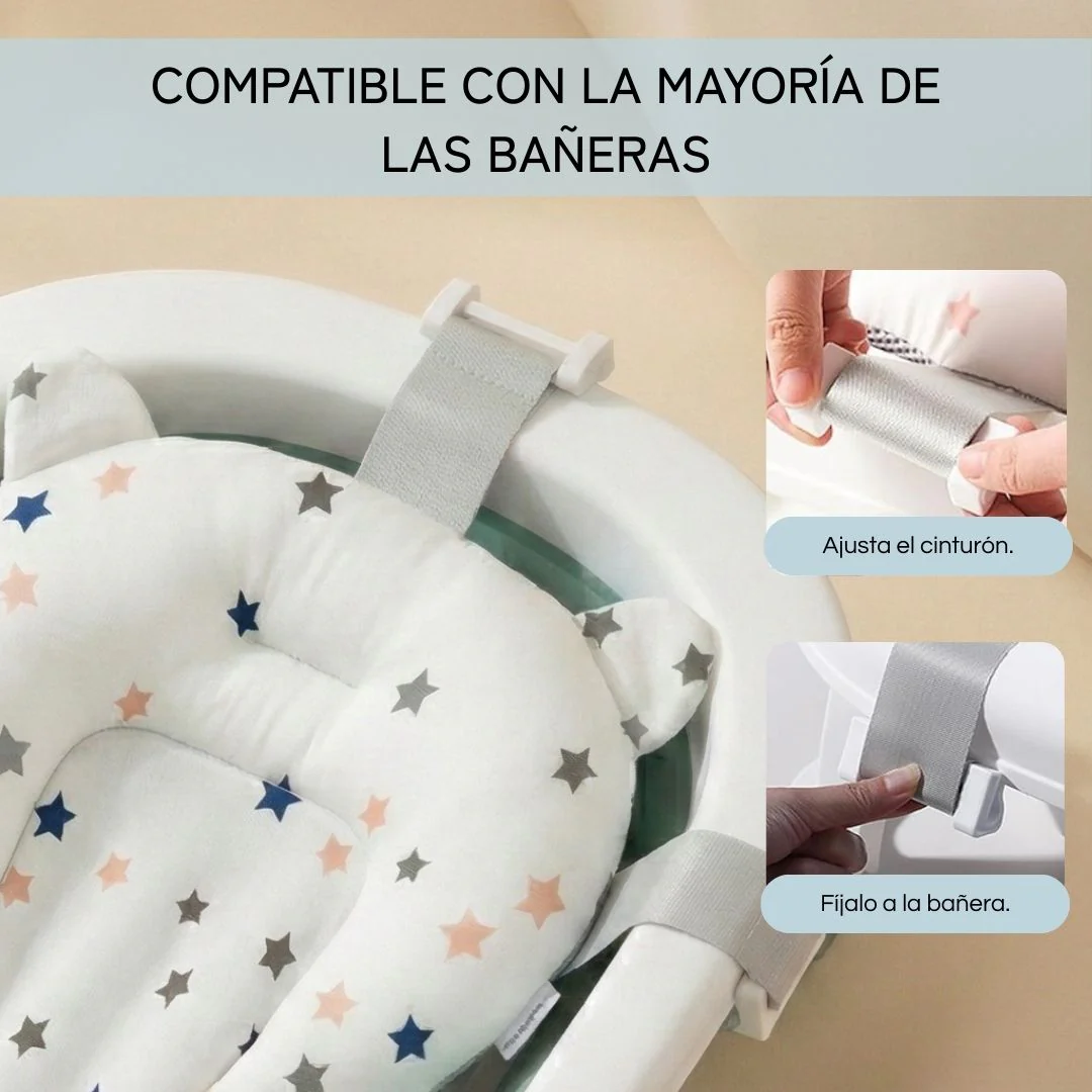 Bathby Cojín De Baño Antideslizante Con Estampado De Estrellas Para Bebés, Cómodo Y Seguro - Image 3