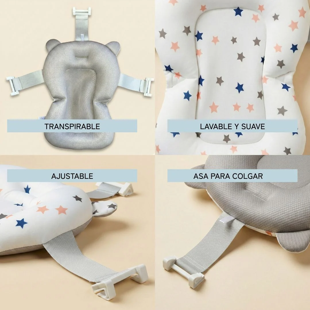 Bathby Cojín De Baño Antideslizante Con Estampado De Estrellas Para Bebés, Cómodo Y Seguro - Image 4
