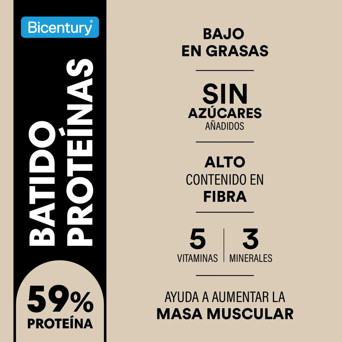 Batido Proteína Moka Avellana BICENTURY 340g - Image 4
