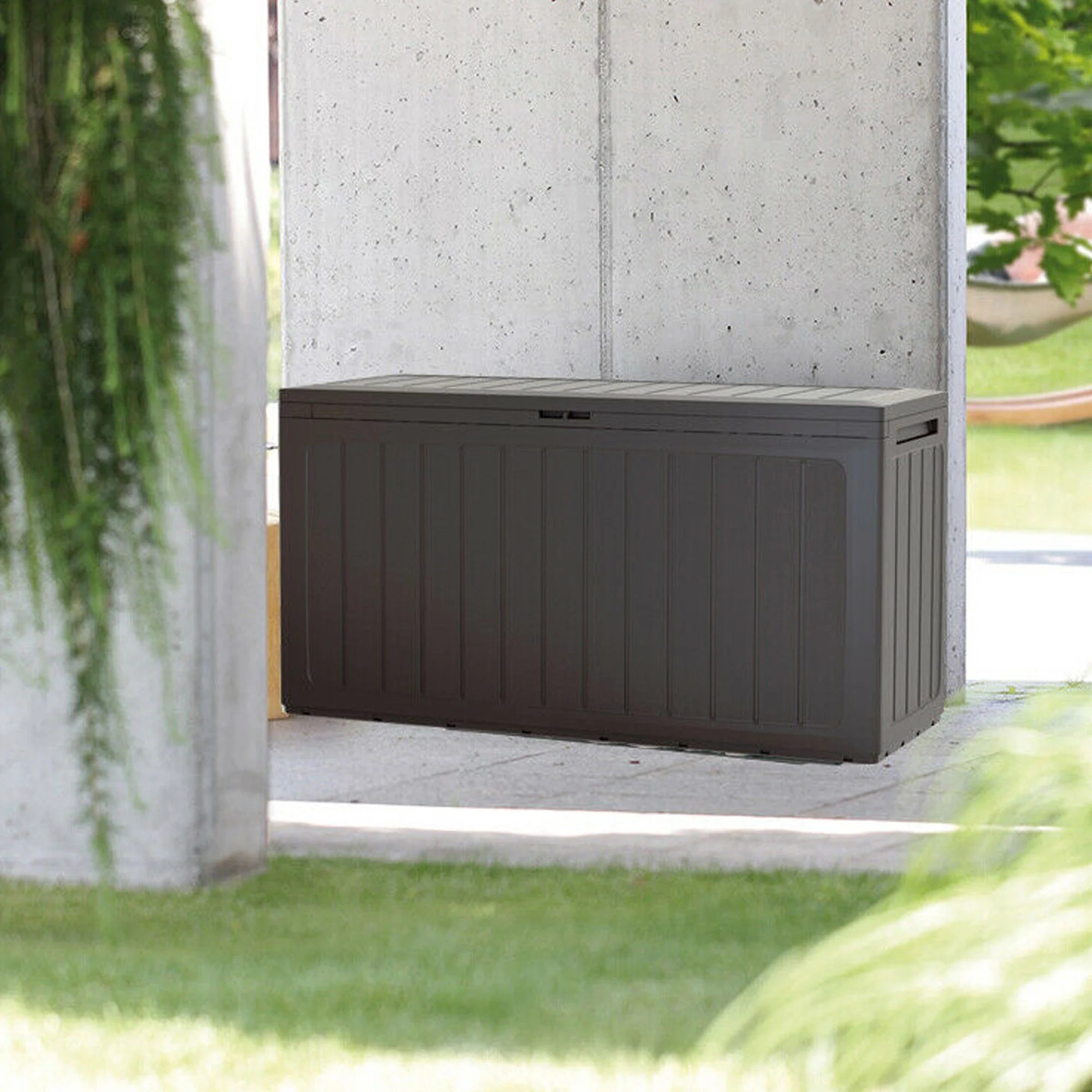 Baul De Jardin 280 Litros Prosperplast Boardebox De Plastico En Color Antracita 116 X 43,3 X 55 Cm - Image 3