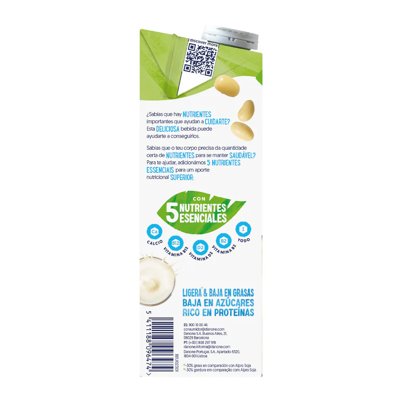 Bebida de Soja Ligera Alpro 1 Litro - Image 3