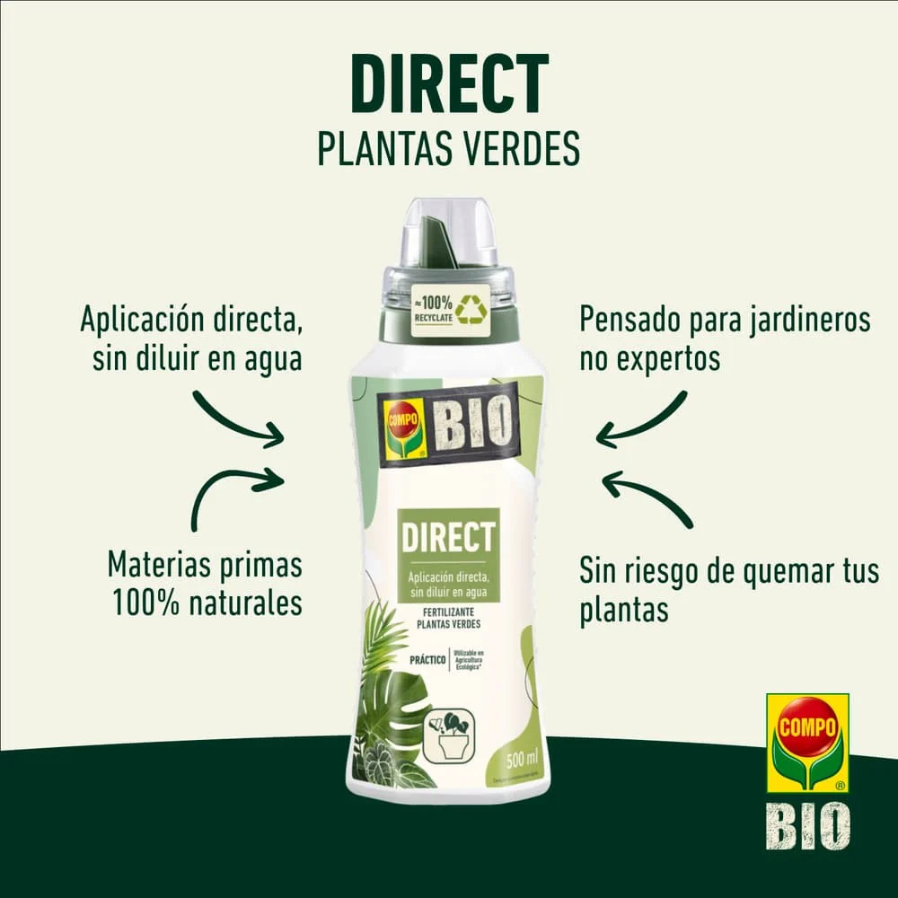 Bio fertilizante direct plantas verdes Compo 500 ml - Image 5