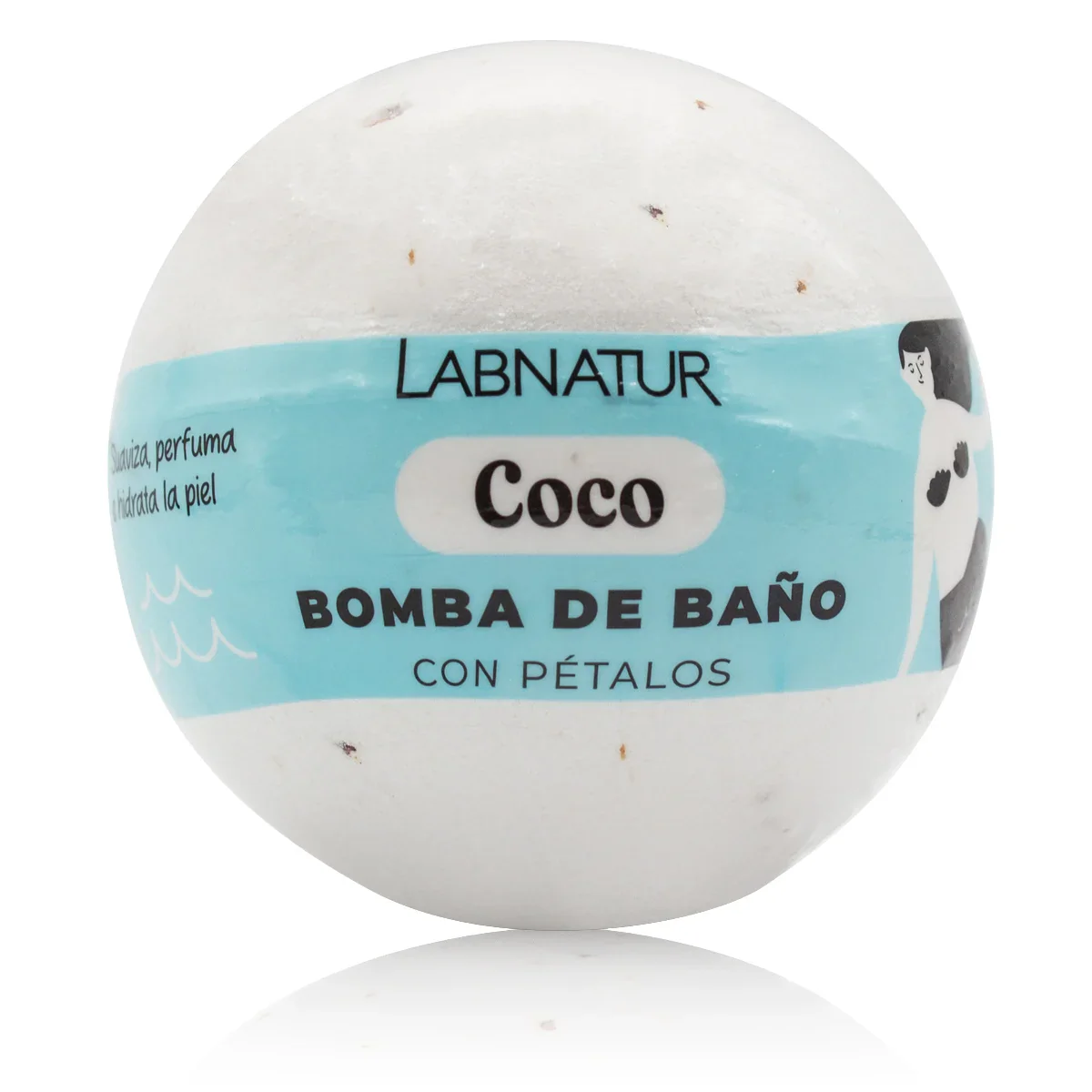 Bomba de Baño Espumosa Coco Labnatur 140 g | Aroma Tropical | Hidratación | Spa En Casa