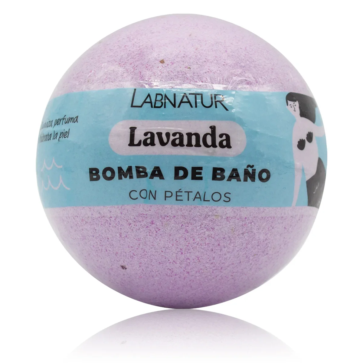 Bomba de Baño Espumosa Lavanda Con Pétalos Labnatur 140 g | Relajante | Aromaterapia | Spa En Casa