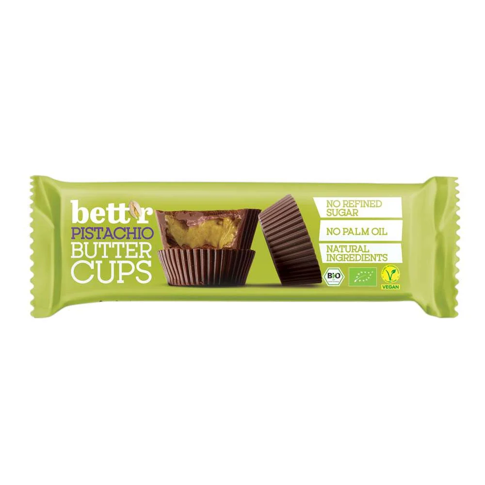 Bombones Rellenos De Crema De Pistacho Bett'r 39g Bio