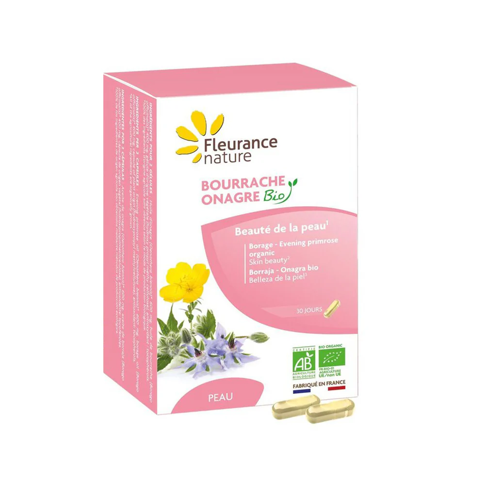 Borraja - Onagra Eco Fleurance Nature 60 Cápsulas De Origen Vegetal