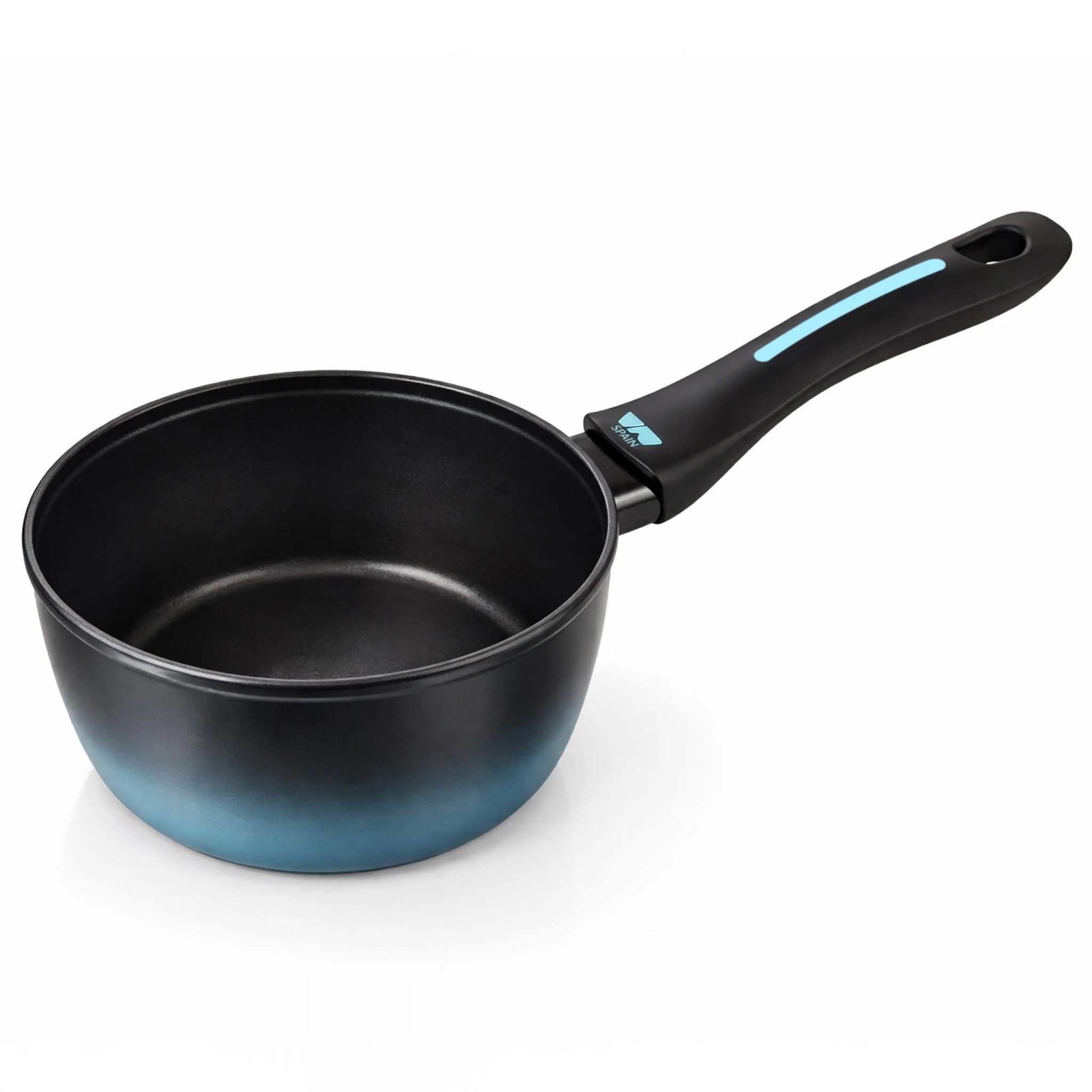 Briebe Cazo Inducción Acero Forjado 16cm Antiadherente Sin Pfoa, Todas Cocinas Fabricada En España, Mare, Azul - Image 5