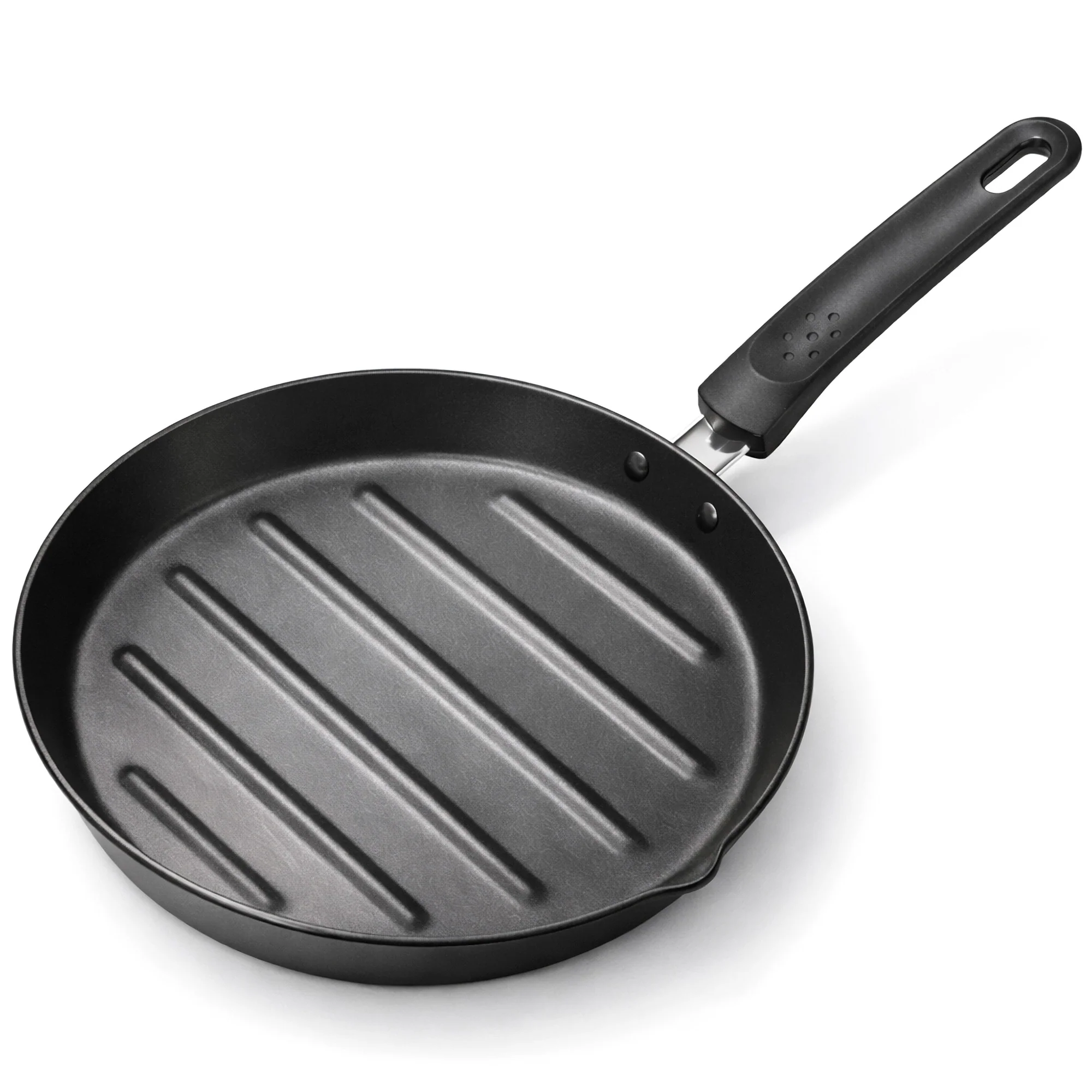 Briebe Grill Asador Sartén Inducción Acero Forjado 28cm Antiadherente Sin Pfoa, Fabricada En España, Mare, Azul