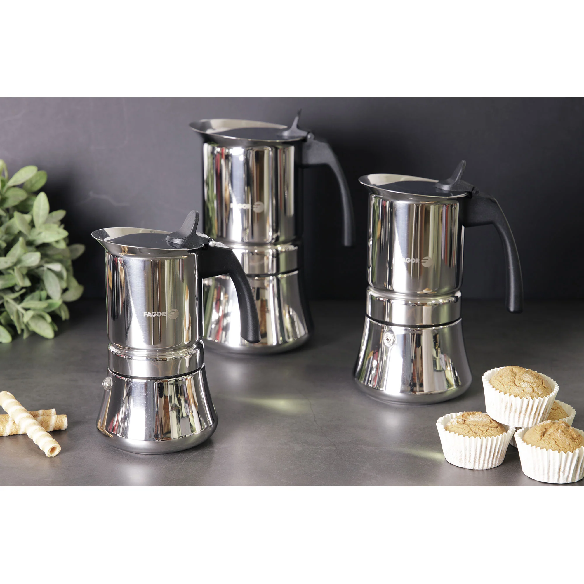 Cafetera Inox Etnica 6 Tazas Acero Inoxidable 18/10 Fagor - Image 6