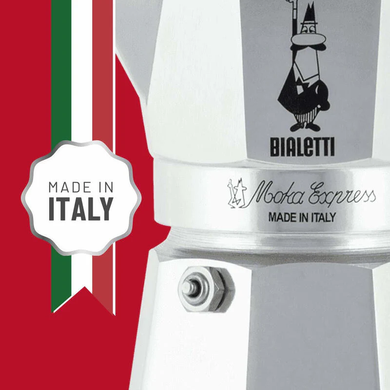 Cafetera Italiana Bialetti Moka Express 0,3 L Aluminio, Negro - Image 3