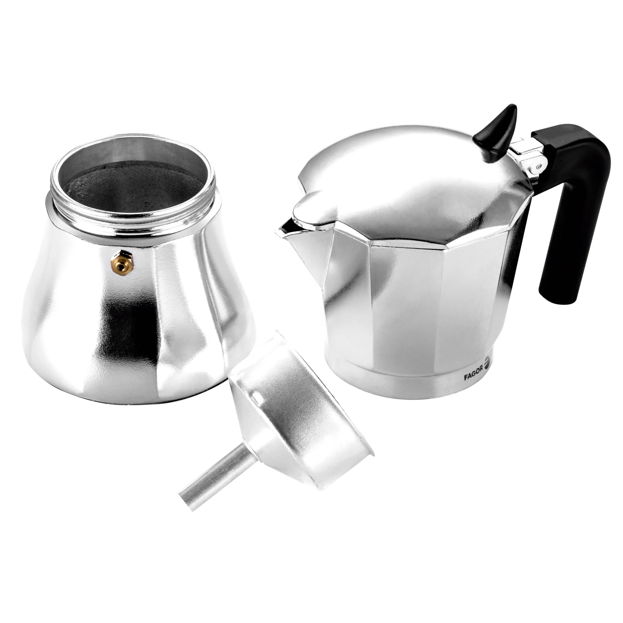Cafetera Italiana Inducción, Aluminio, Todo Tipo Cocinas, Vitrocerámica, Gas, Fagor - Image 3