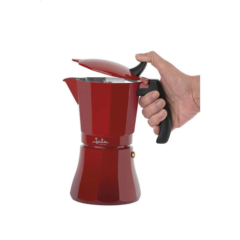 Cafetera Italiana Jata Hogar Hcaf2012/ 12 Tazas/ Roja Vulcano - Image 2